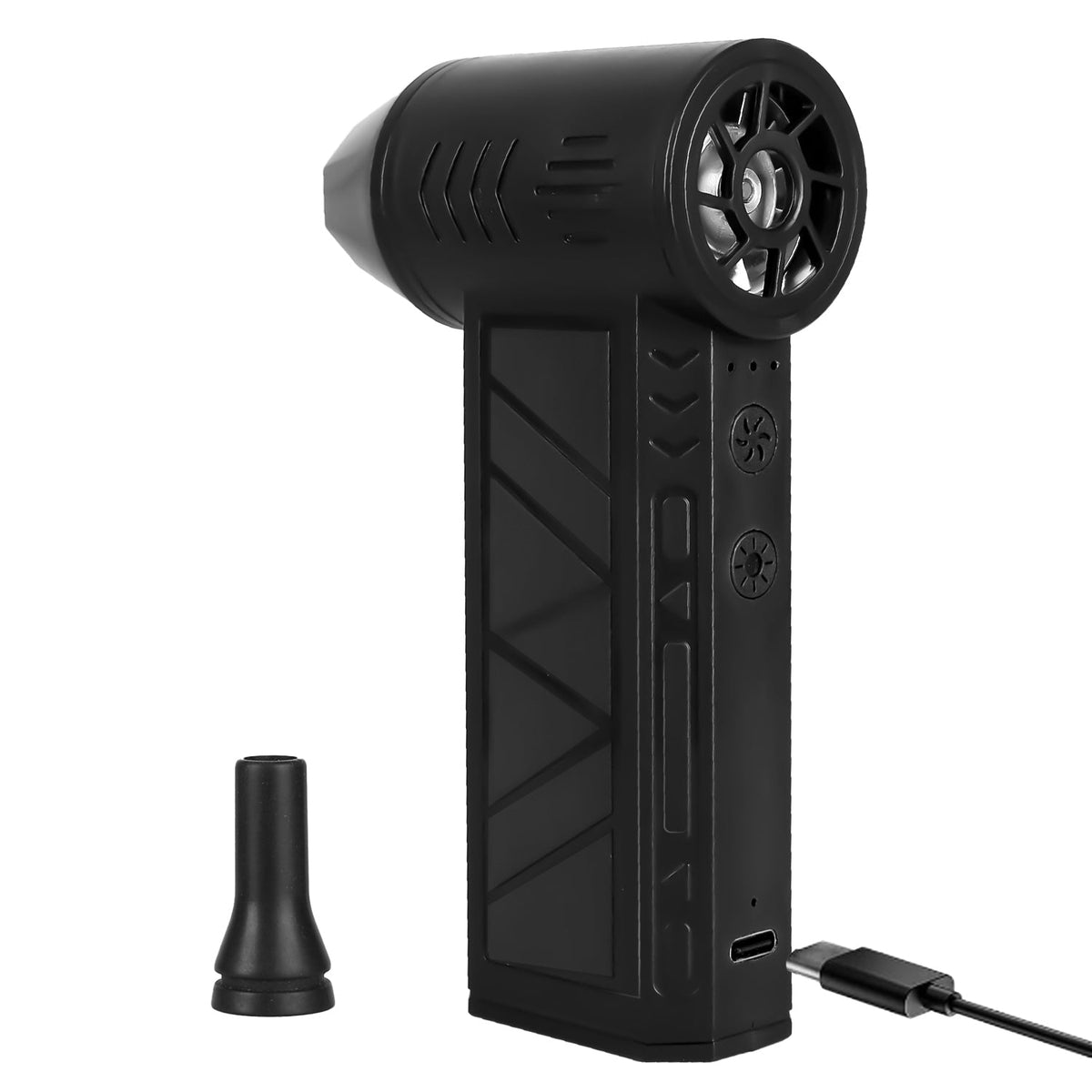 Compressed Air Duster with LED Light Up to 150000RPM Speed for PC Keyboard Cleaning High Speed Rechargeable Cordless Air Blower with 4 Speeds for Home GBruno Store