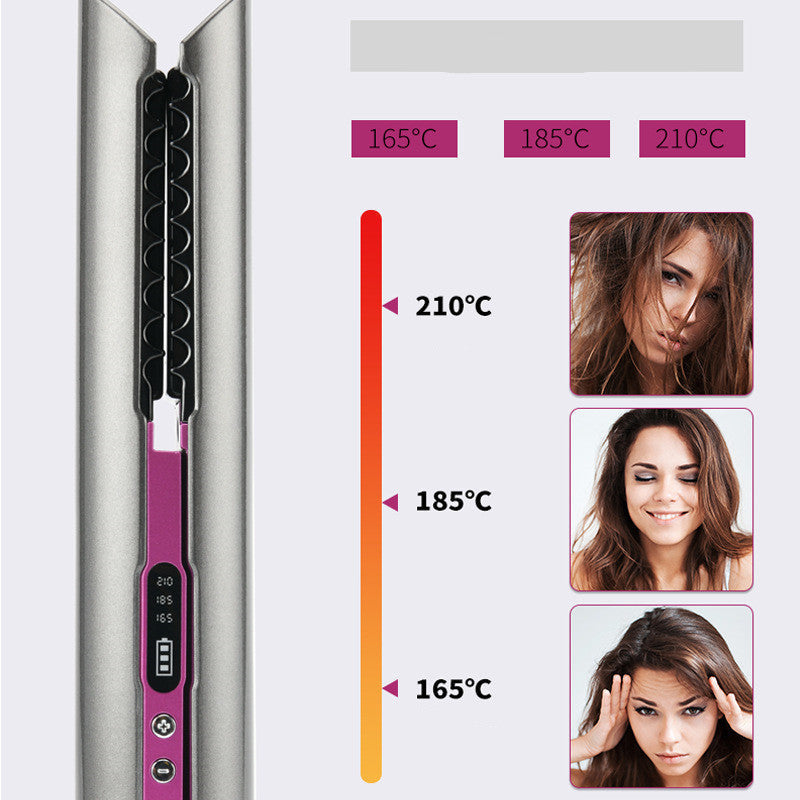 USB Wireless Charging Hair Straightener Comb My Store