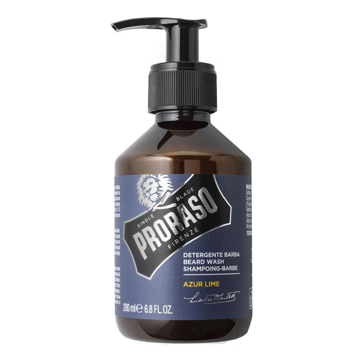 Proraso Single Blade Azur Lime Beard Wash 6.8 Oz Pasteur Pharmacy