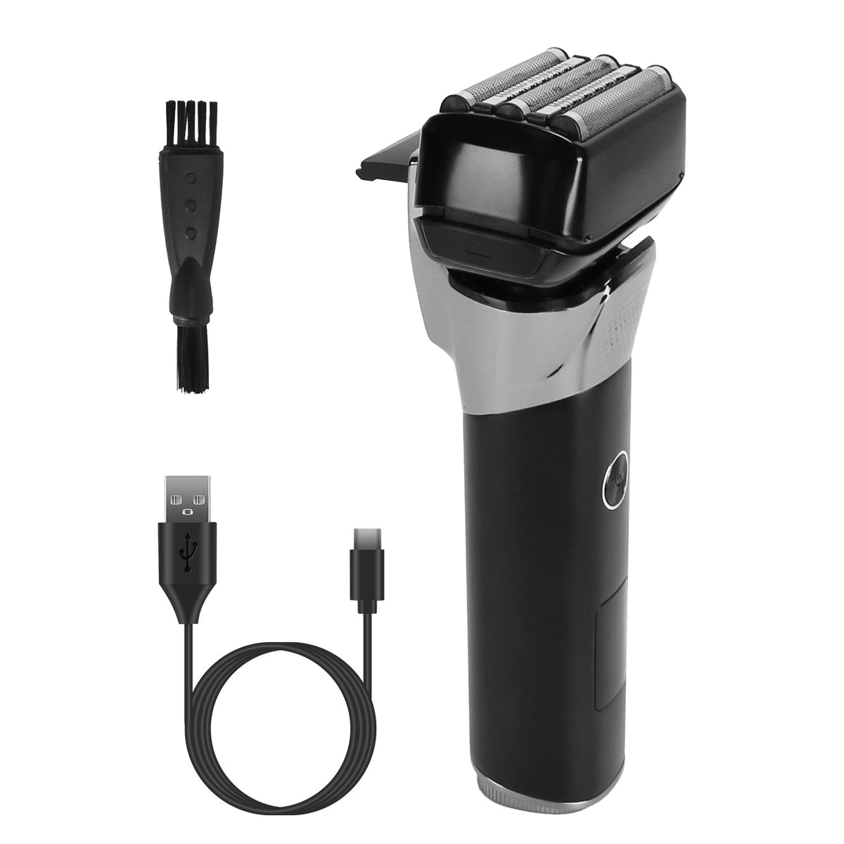 Electric Foil Face Shaver 5-Blade Electric Razor for Men Wet & Dry Jawline Beard Trimmer Precision Sideburn Shavers IPX6 Waterproof with LED Display C Gamba Beauty
