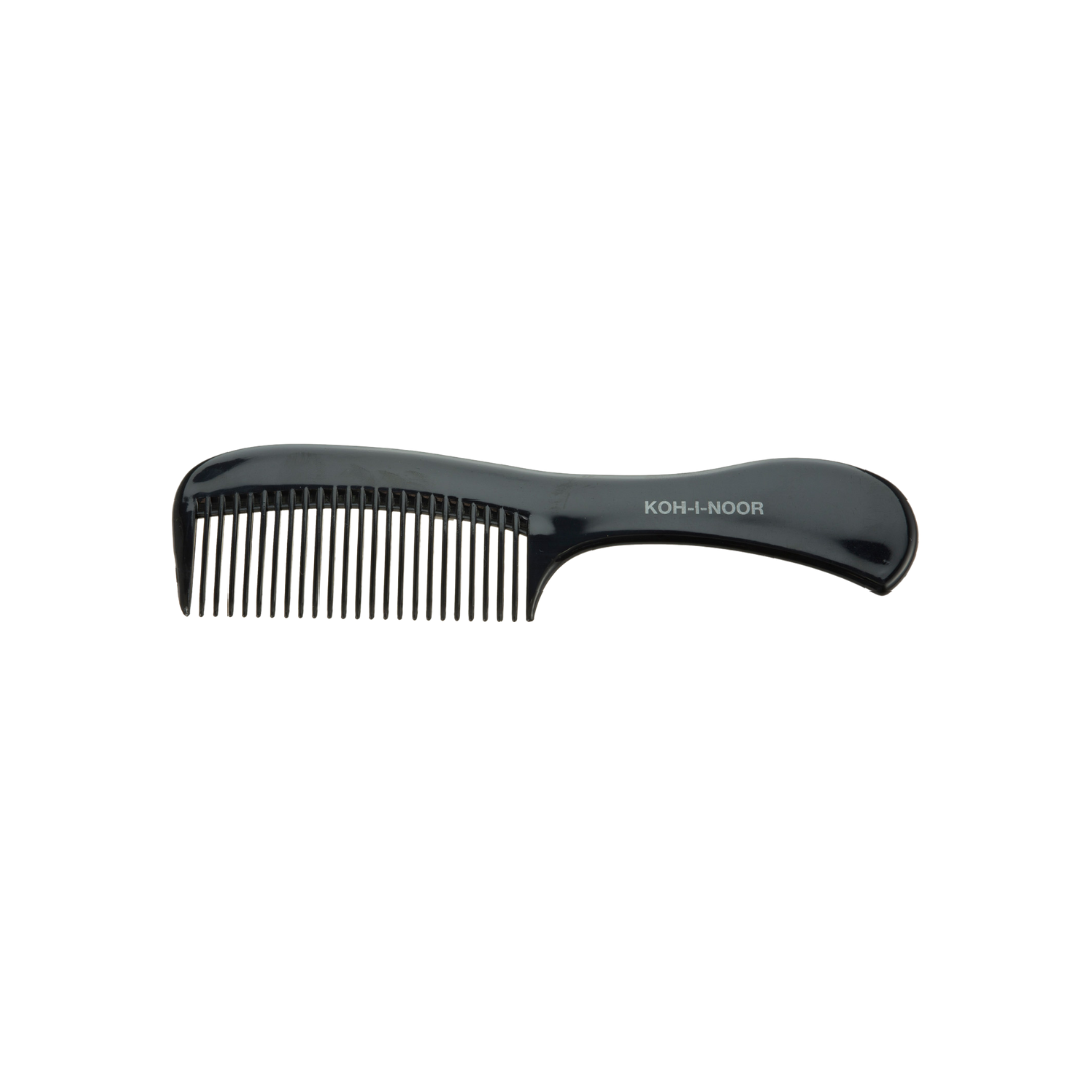 Professionale Wide Tooth Comb with Handle - Detangling for Curly & Frizzy Hair KOH-I-NOOR Beauty USA