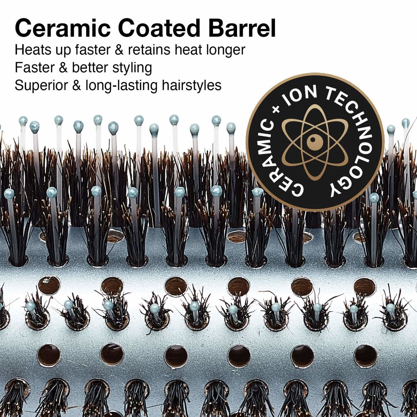Olivia Garden Eco-Friendly Bamboo Combo Vent Brush EH-COV24 (2 1/4") The Beauty Box