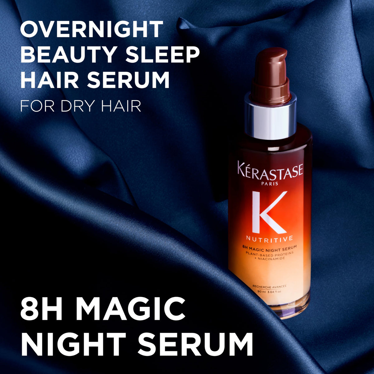 Kerastase Nutritive 8H Magic Night Serum - Overnight Treatment for Dry Hair, Enhances Shine, Nourishes and Reduces Frizz, With Plant-Based Proteins Uncle LOL
