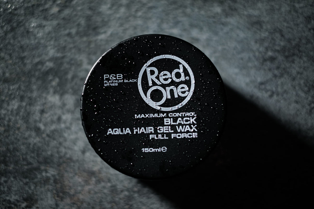 Red One Black Aqua Wax 150ml - Long-Lasting Hold | Hair Styling Beauty Care Bag