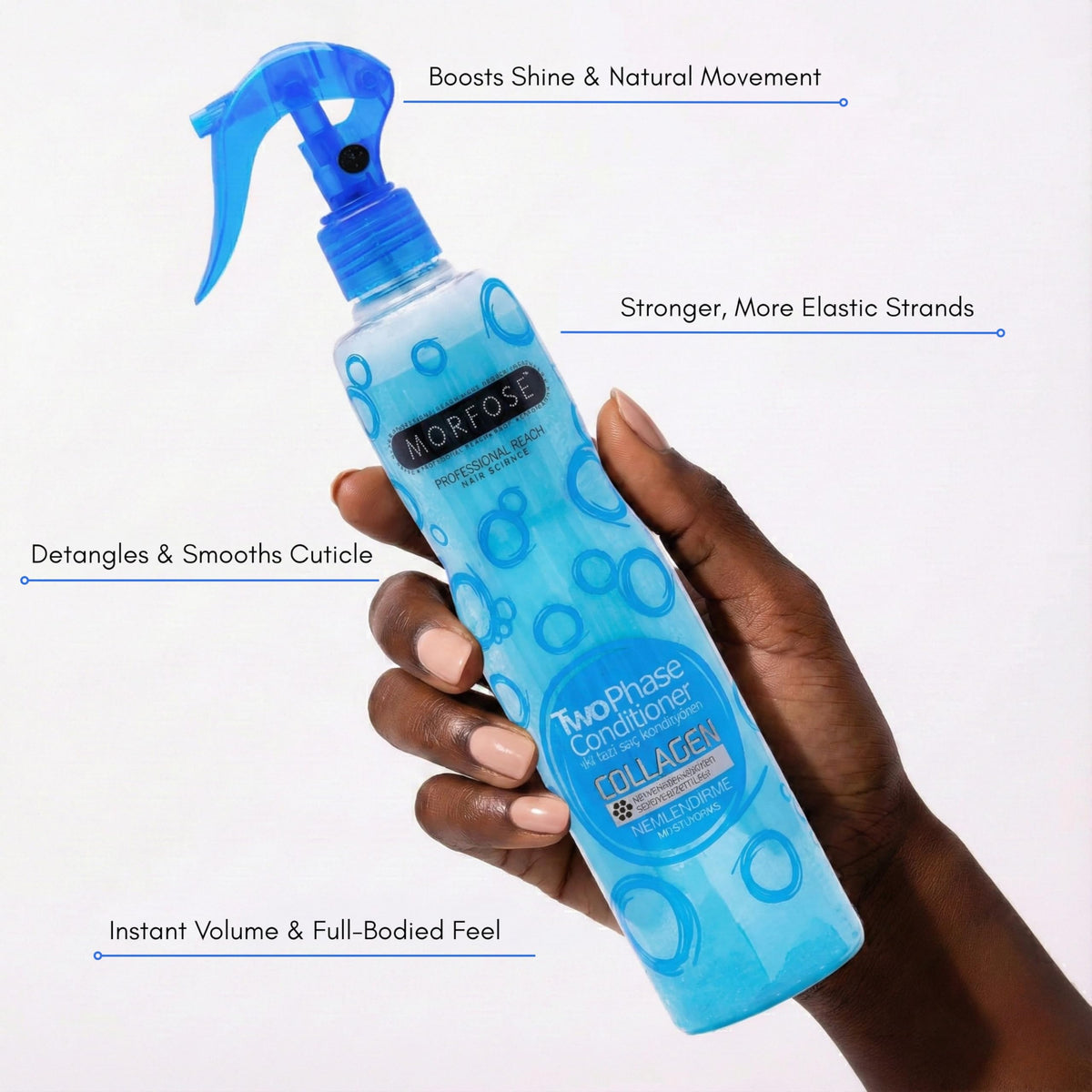 Morfose Milk Therapy Dual Phase Hair Treatment 220ML - Leave-in Conditioner Beauty Care Bag