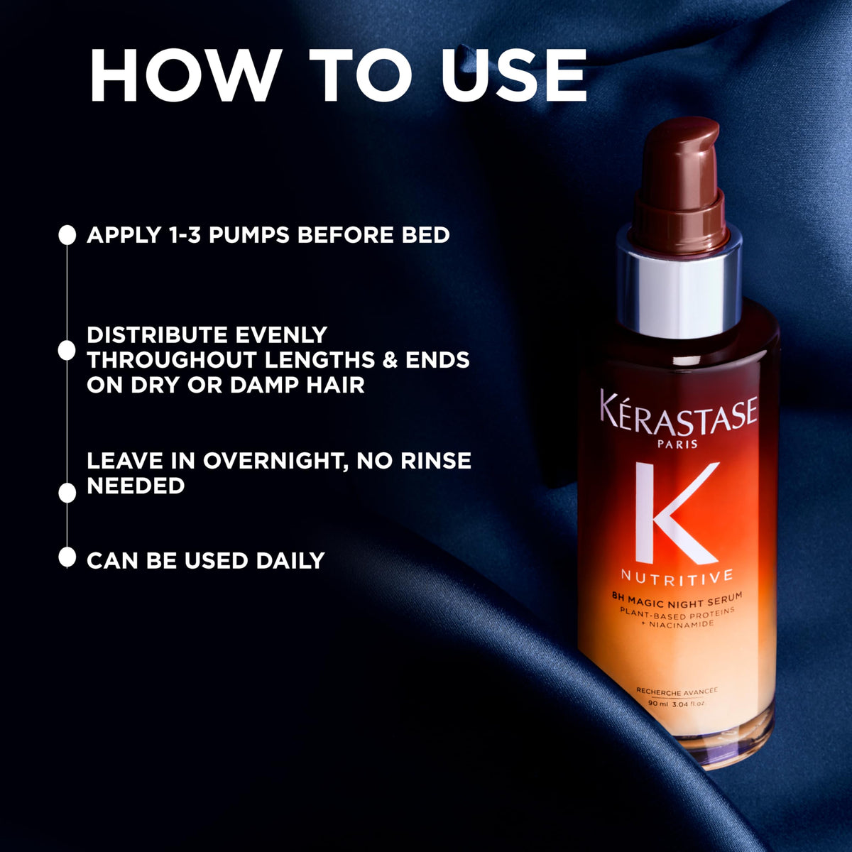 Kerastase Nutritive 8H Magic Night Serum - Overnight Treatment for Dry Hair, Enhances Shine, Nourishes and Reduces Frizz, With Plant-Based Proteins Uncle LOL