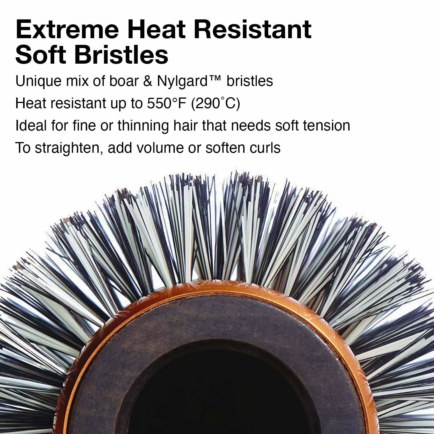 Olivia Garden EcoCeramic Soft Bristle Thermal Brush 2 1/2" EC-36S The Beauty Box
