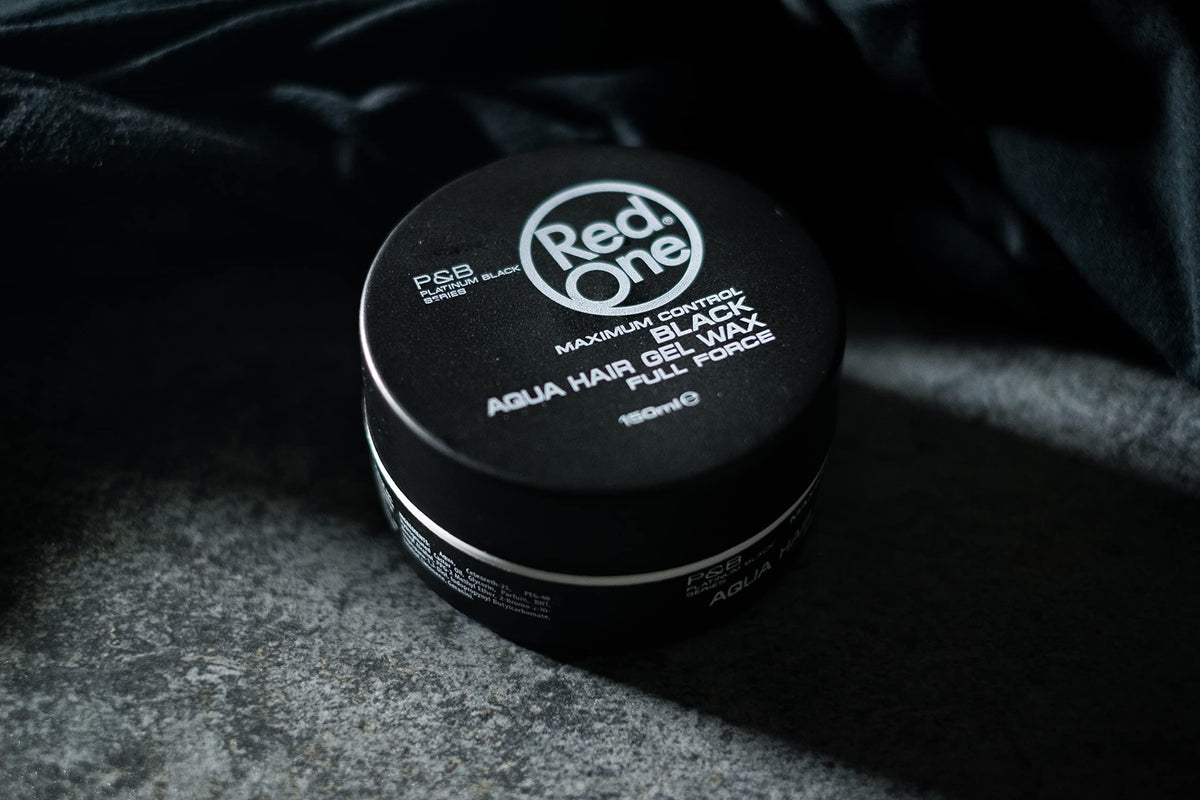 Red One Black Aqua Wax 150ml - Long-Lasting Hold | Hair Styling Beauty Care Bag