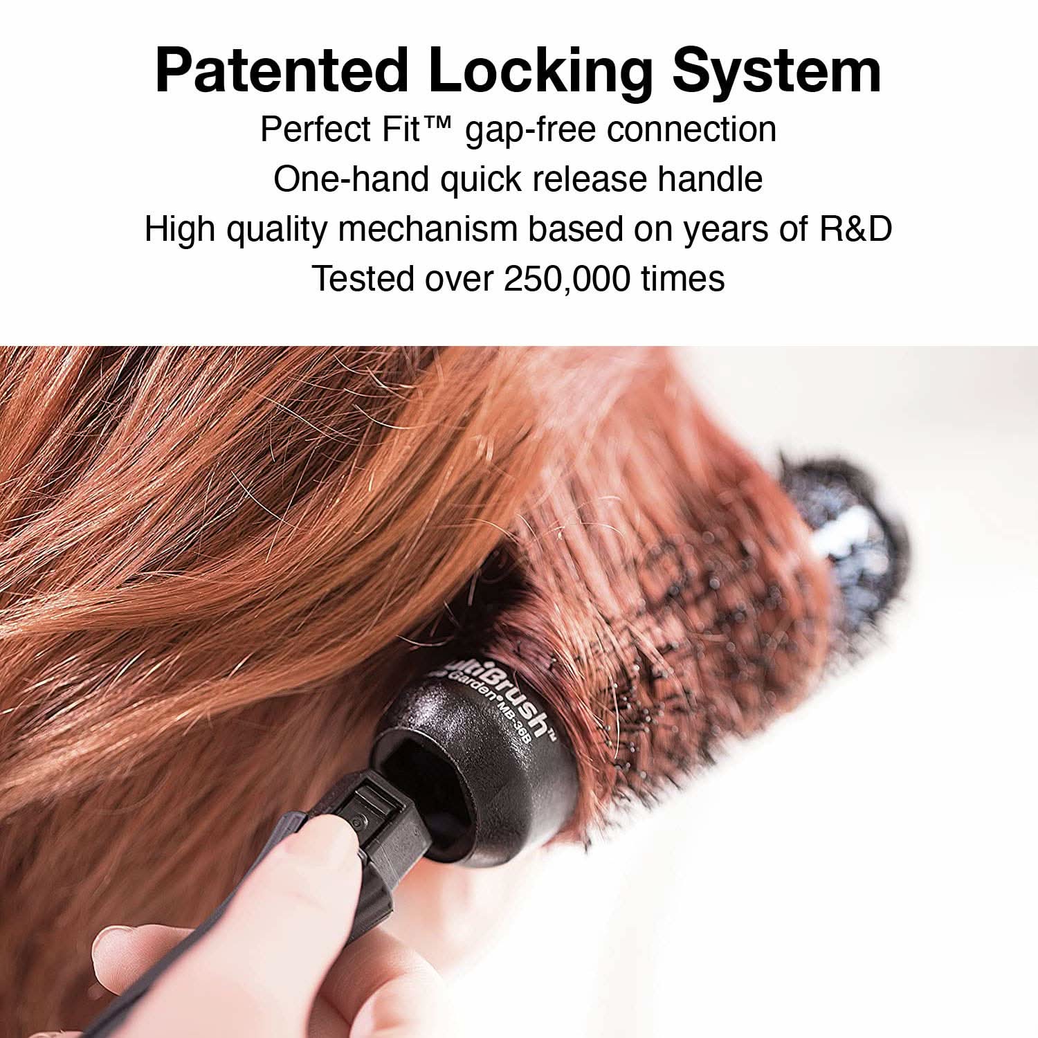 Olivia Garden Multi Brush Detachable Thermal Styling Brush 1 3/8" MB-36B The Beauty Box