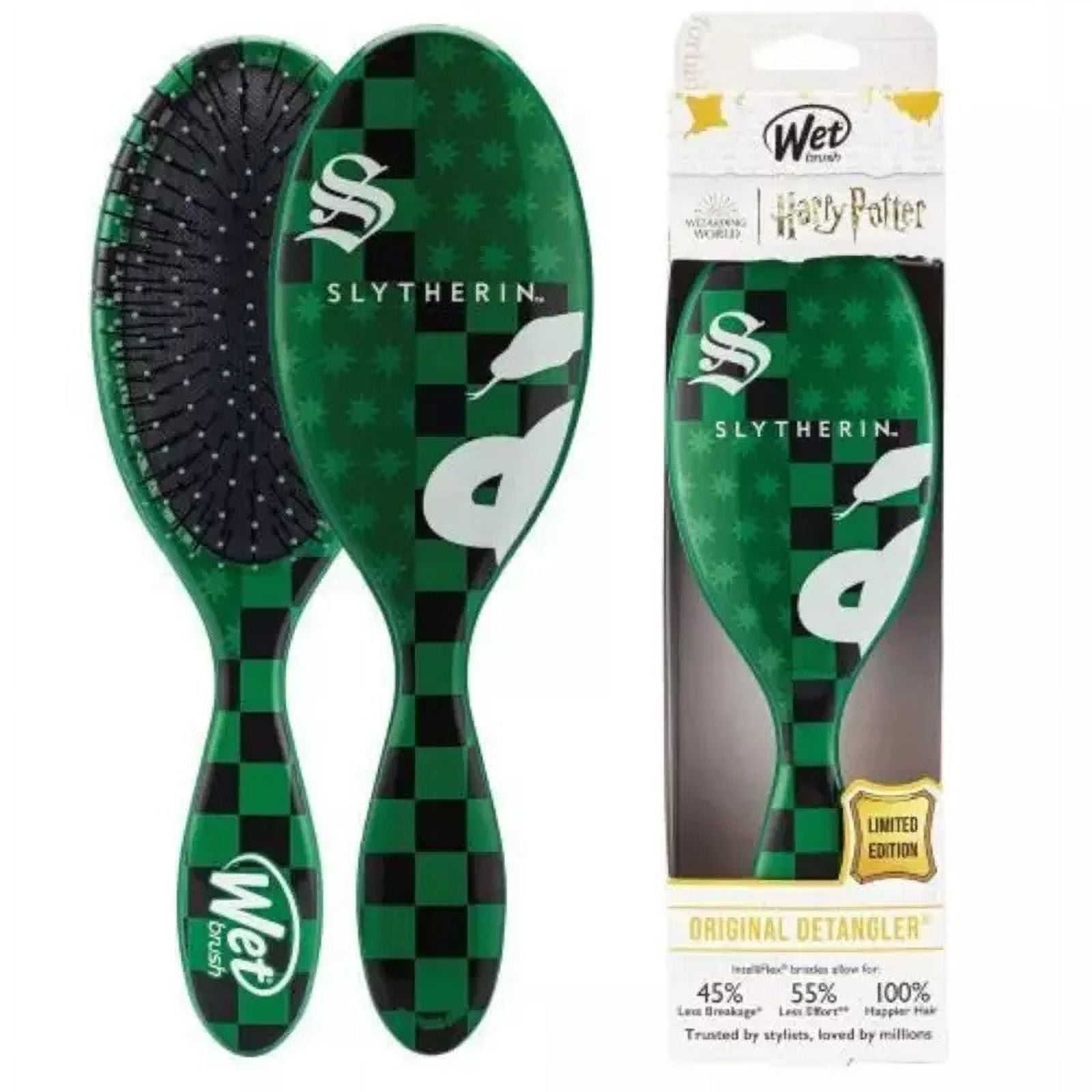 Wet Brush Original Detangler Hair Brush Harry Potter/Slytherin Collection VIP Extensions