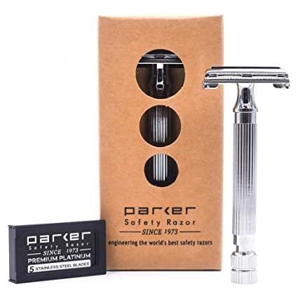 Parker 82R Super HeavyWeight Butterfly Open Double Edge Safety Razor Pasteur Pharmacy