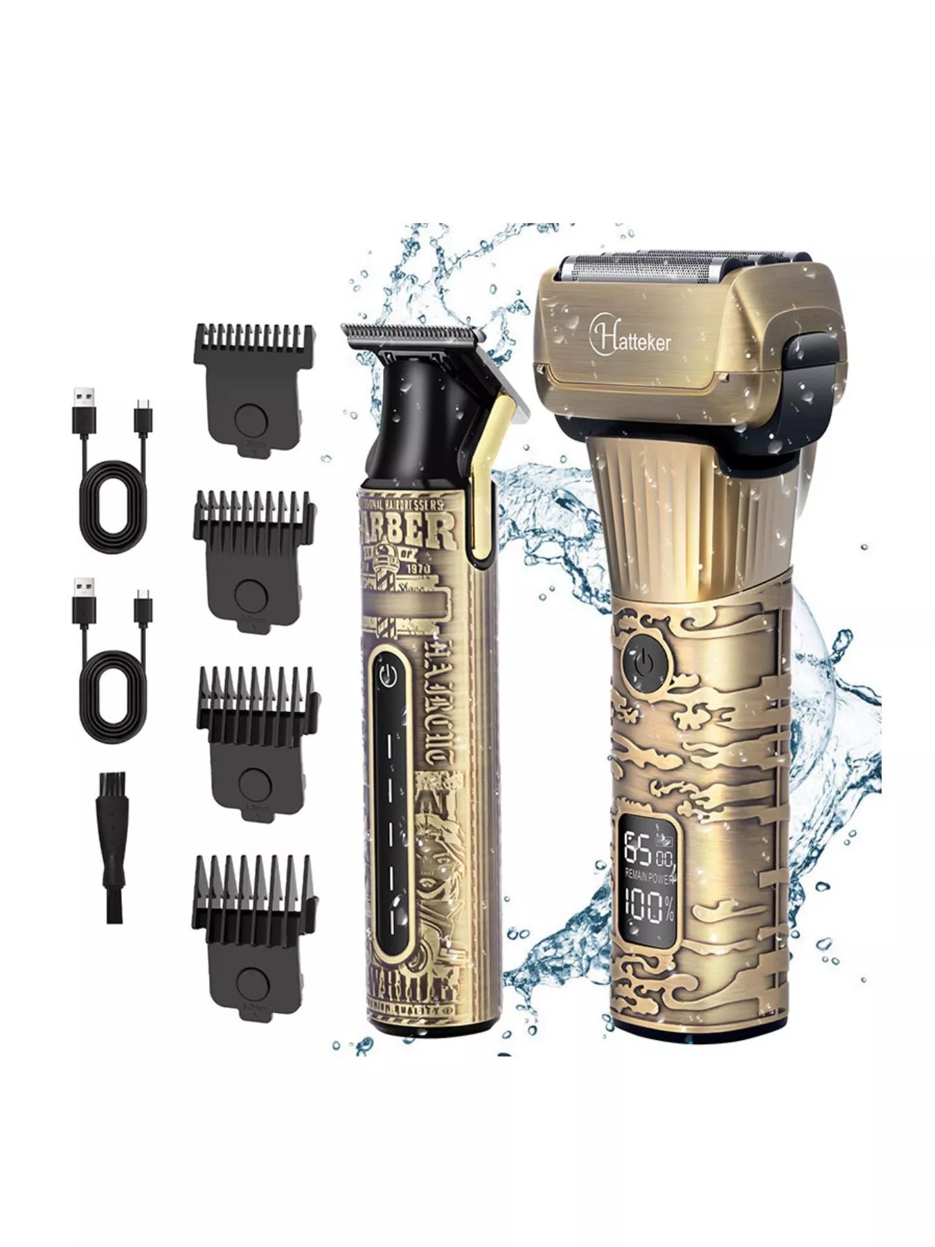 LED Display Hair Clipper Unique Oils