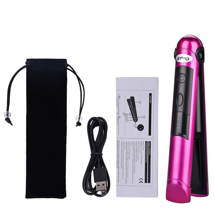 USB charging volume straight dual-purpose hair clips Straightener portable mini wireless charging Elyvora LLC