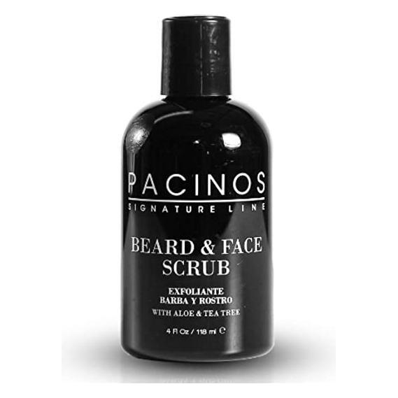 Pacinos Shave System Aloe & Tea Tree Beard & Face Scrub 4 Oz Pasteur Pharmacy
