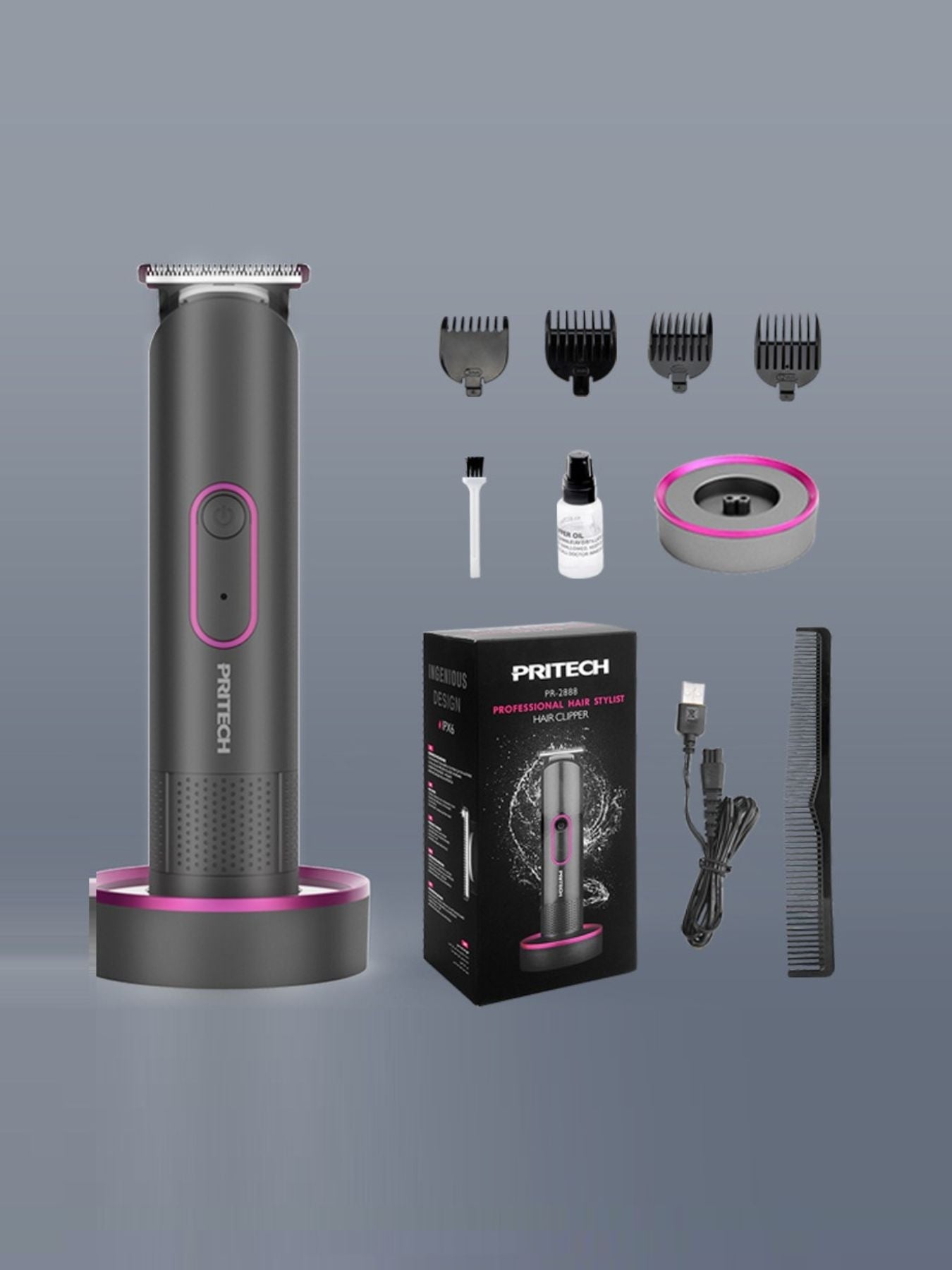 Cordless Rechargeable Hair Clipper Unique Oils