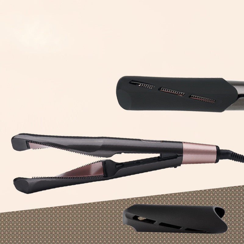 2 In1 Professional Hair Straightener Hair Crimper Dry/Wet Hair Straightening Curling Comb Elyvora LLC