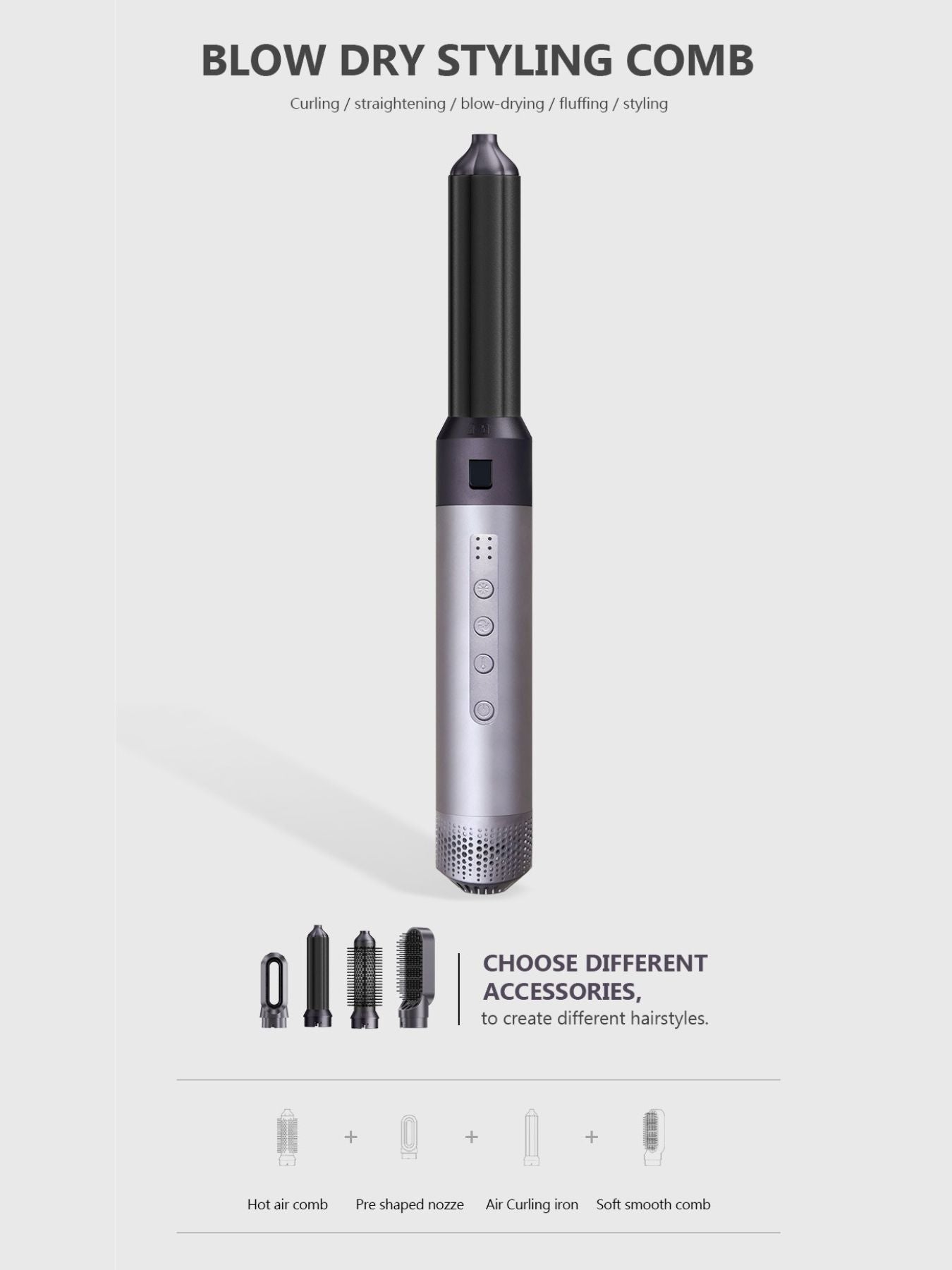 5-in-1 Hot Air Brush Unique Oils