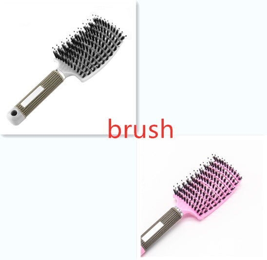 Hairbrush Anti Klit Brushy Haarborstel Women Detangler Hair Brush Bristle Nylon Scalp Massage  Teaser Hair Brush Comb Noventix