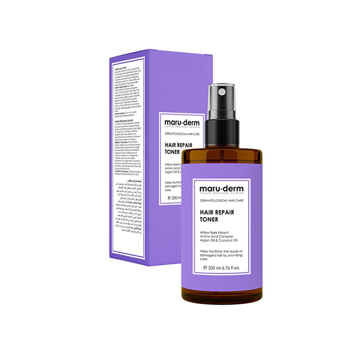 Maruderm Repairing Hair Care Tonic - Nourishes & Repairs Damaged Hair with Argan Oil & Amino Acids Beauty Care Bag