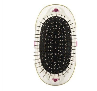 Portable negative ion anti-static straight hair vibration massage comb straight hair comb hair straightener hair comb dry battery FLIPSTYLEZLLC