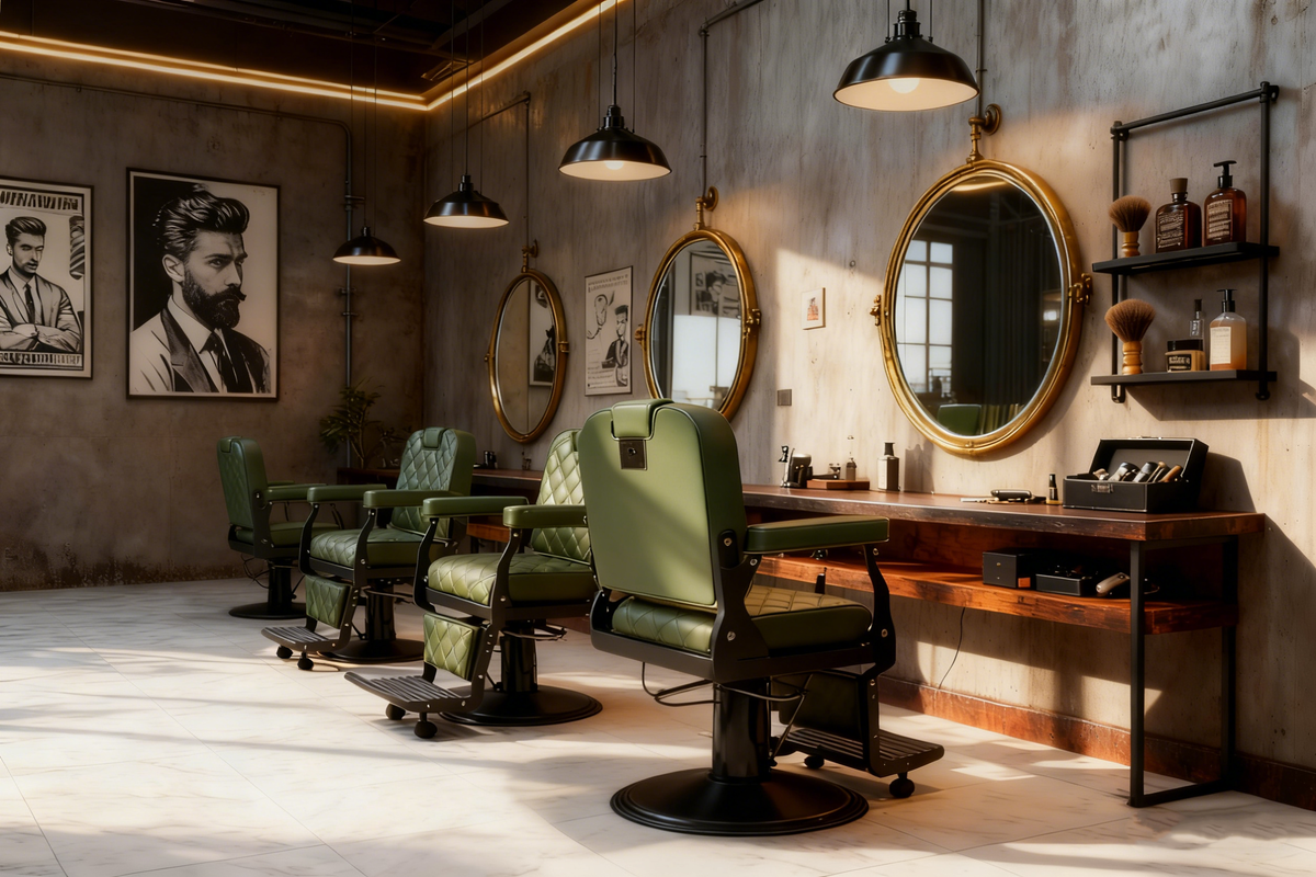 Heavy-Duty Reclining Salon/Barber Chair The Alchemist 8821 MYS