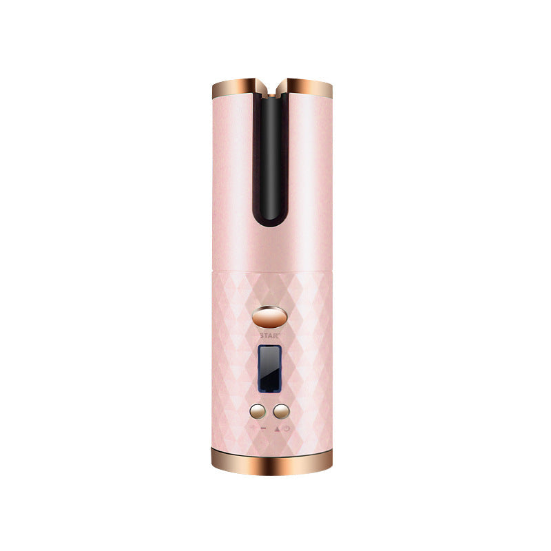 Rechargeable Automatic Hair Curler Women Portable Hair Curling Iron LCD Display Ceramic Curly Rotating Curling Wave Styer The Make-up Corner