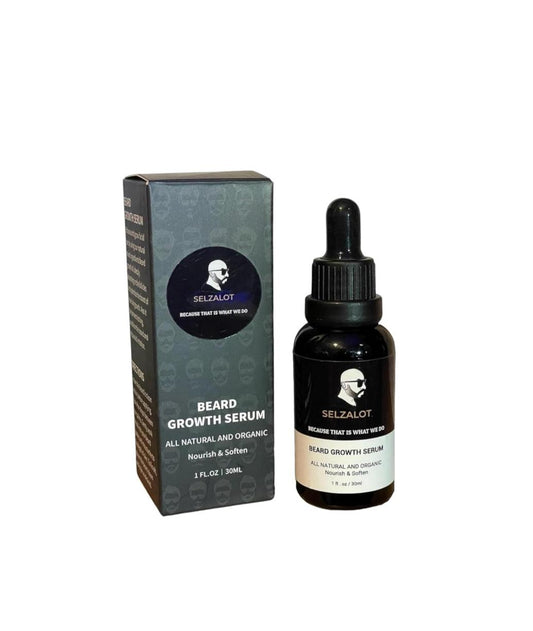 Beard Growth Oil Serum for Men All Natural and Organic Bread Grooming Oil For Men Unscented Facial Hair Serum For Beard Gifts Ideas For Him Self Care Products – 30ml Selzalot