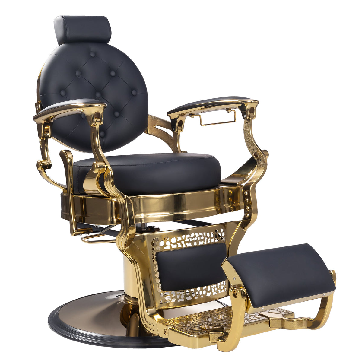 Antique Style Heavy Duty Barber Chair, Alum. The Titan 8779 MYS