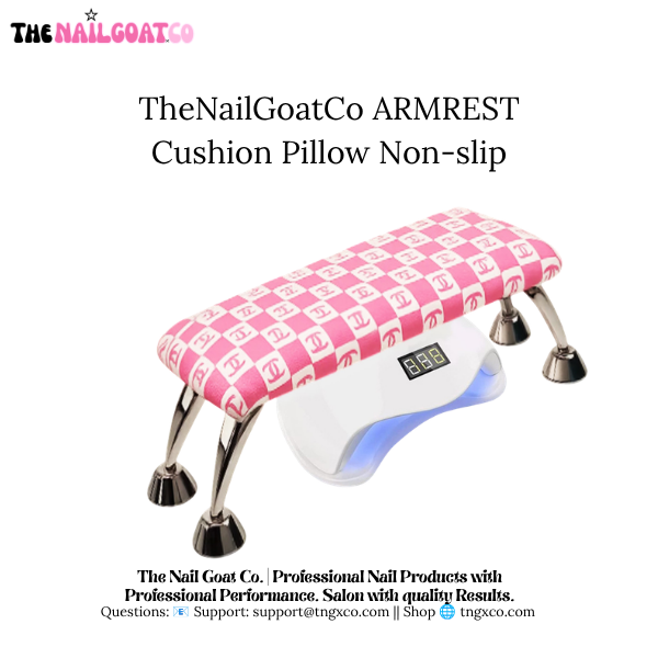 TheNailGoatCo Luxury Nail Armrests | Pink CC TheNailGoat.Co