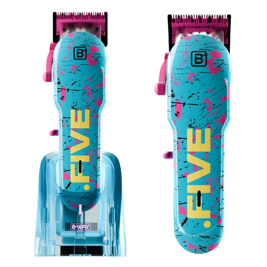 B-WAY NEW FIVE Professional Cordless Clipper – 8,100 RPM RT-Way USA