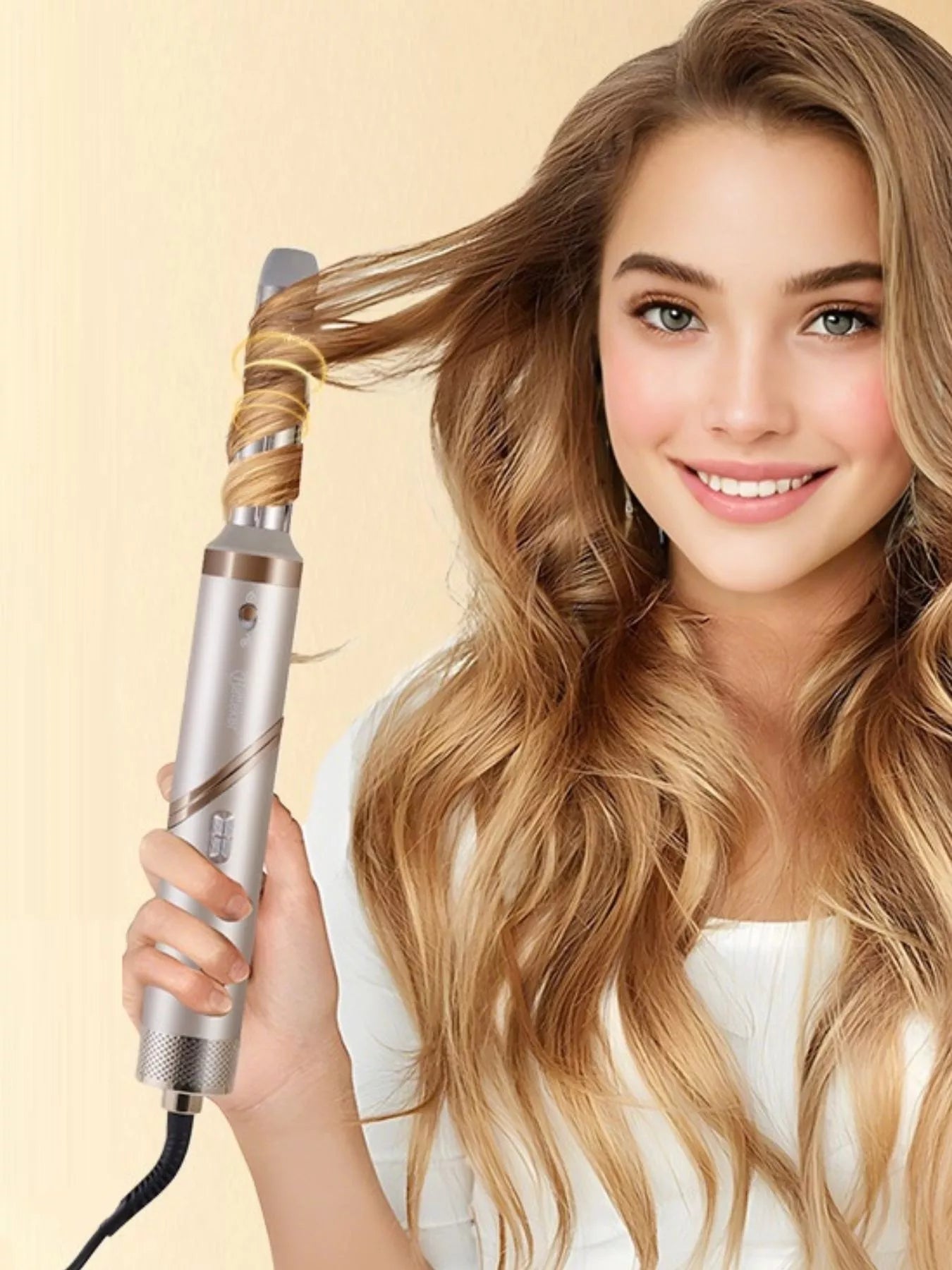 Multifunctional Hot Air Dual-Use Curling Iron Folding Hair Dryer Unique Oils