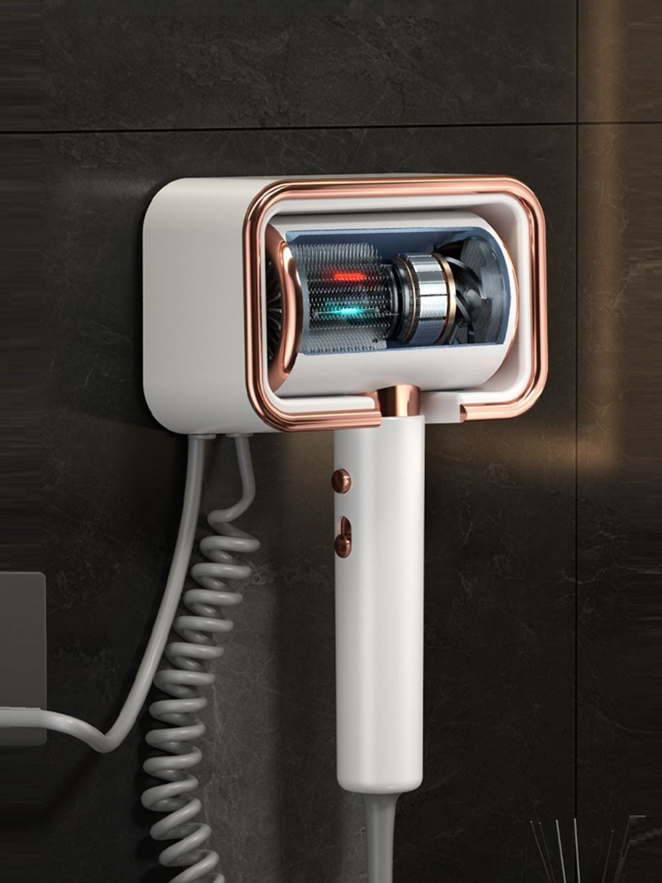 Wall-Mounted Household Hair Dryer Unique Oils