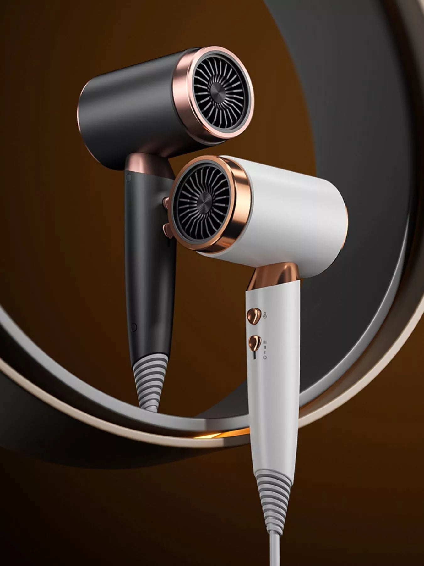 Household Hair Dryer with Temperature Control Unique Oils
