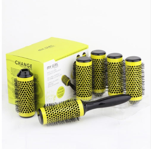 Professional Hair Dressing Brushes High Temperature Resistant Ceramic Iron Round Comb Beauty Hair Makeup Tool 50mm My Store