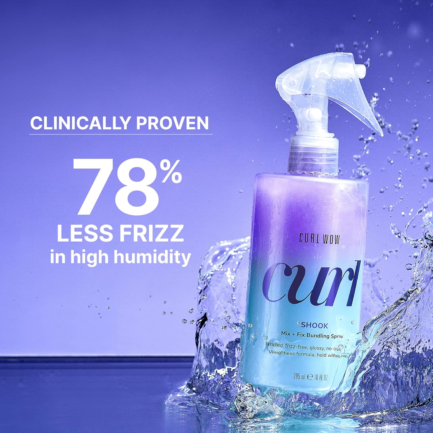 COLOR WOW Curl Wow Shook Mix + Fix Bundling Spray – Shake-to-activate spray combines powerful hydrators + crunch-free polymers for perfectly defined, glossy, frizz-free curls 7DAY'S