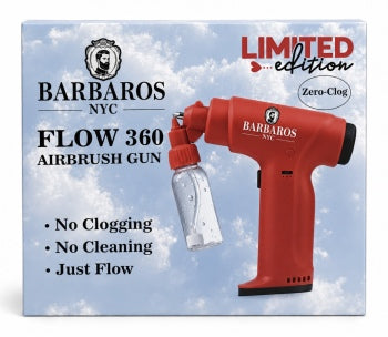 BARBAROS FLOW360 ZERO-CLOG AIRBRUSH - ORANGE N.O.S. Barber Supply