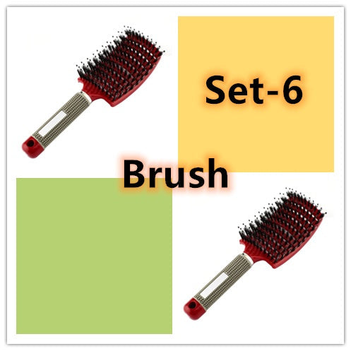 Hairbrush Anti Klit Brushy Haarborstel Women Detangler Hair Brush Bristle Nylon Scalp Massage  Teaser Hair Brush Comb Noventix