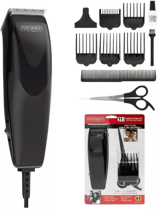 Wahl Performer Haircutting Kit - 11 Piece Corded Clipper Set with Guide Combs - 9314-922-MI Balec Group