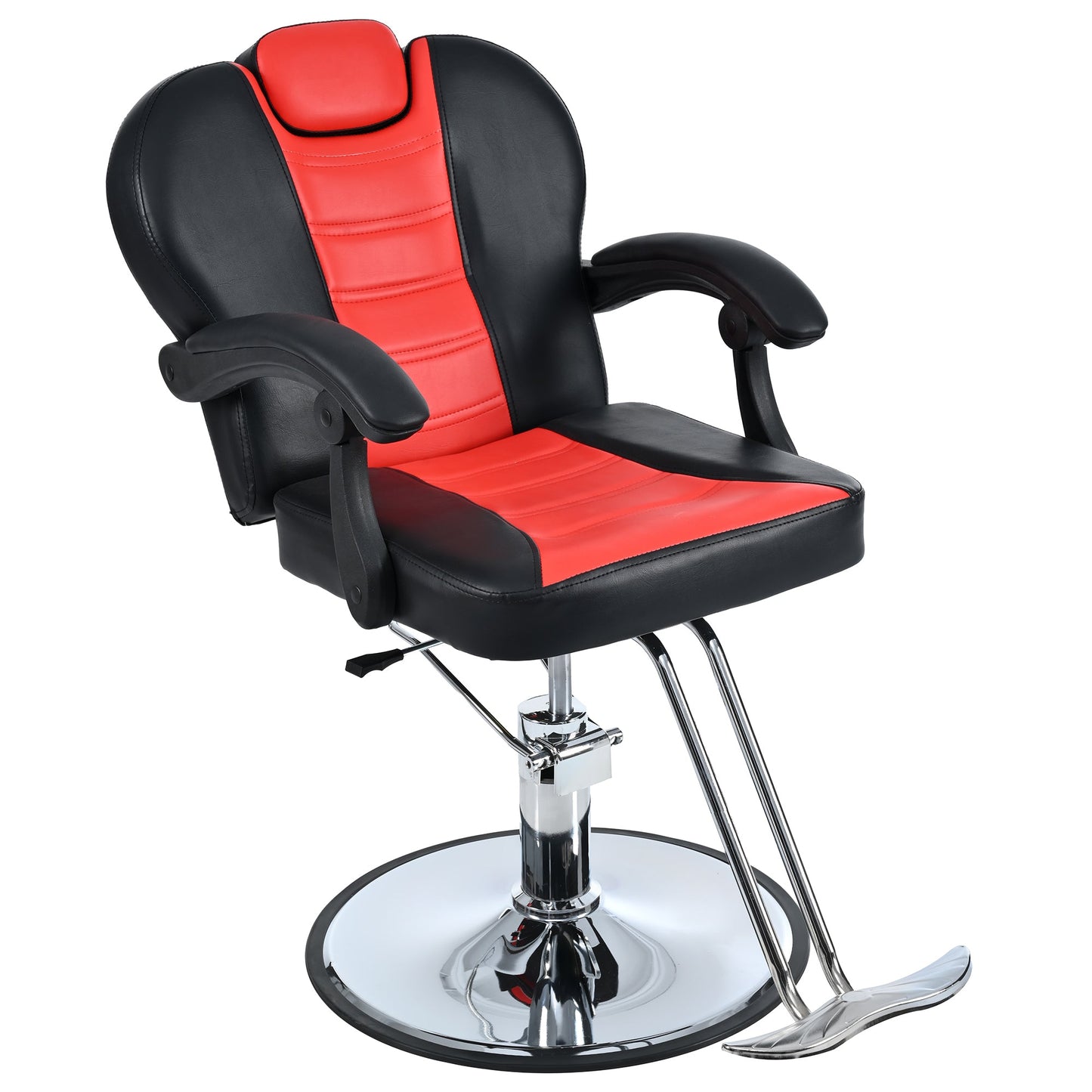 Classic Reclining Barber Chair for Hair Stylist Home Furnishers