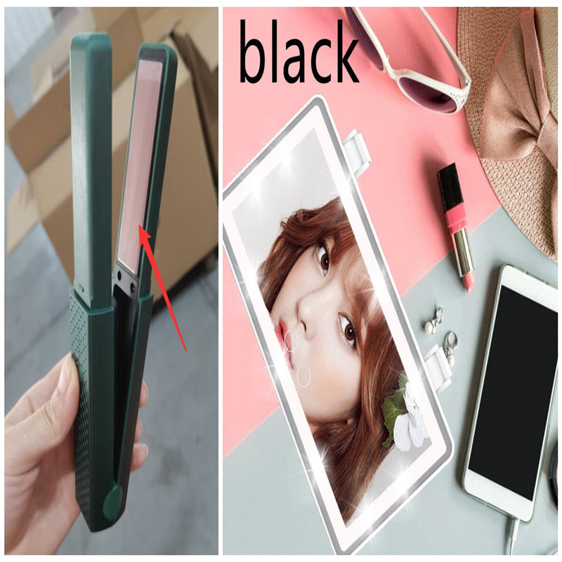 Hair Straightener Cordless Usb Hair Straightener Mini Ceramics Hair Curler 3 Constant Temperature Portable Flat Iron For Travel Noventix