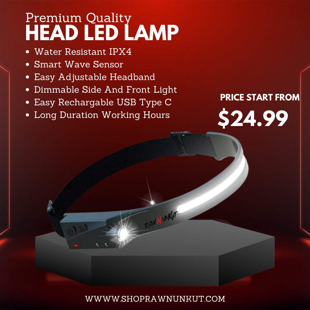 Barber LED Head Lamp for Precision Haircuts RAW N UNKUT