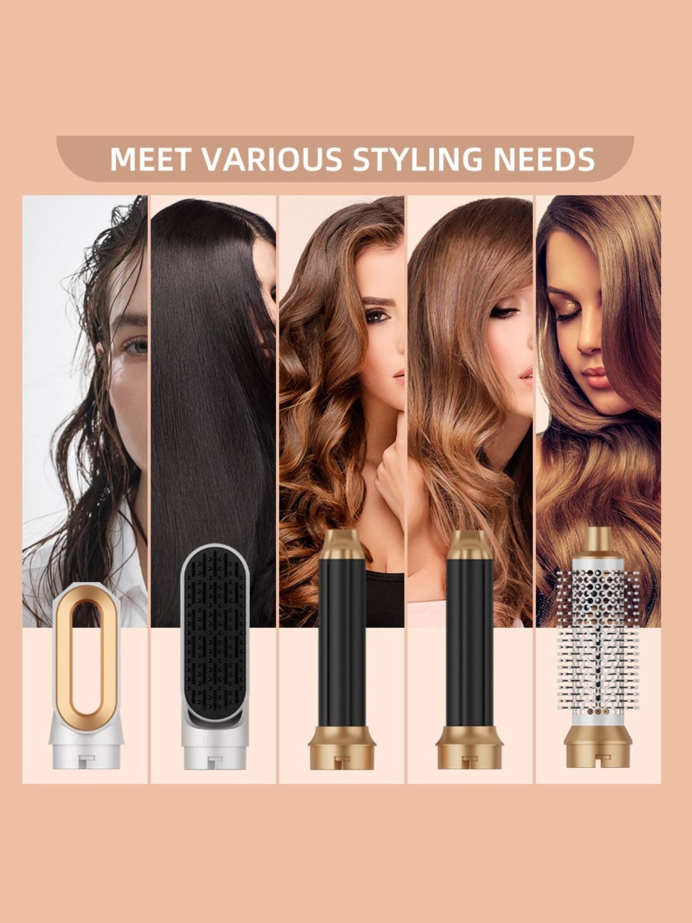 5 in 1 Hot Air Brush Unique Oils