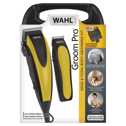 Wahl Head and Total Body Grooming Kit - Complete Clipper and Trimmer Set - 9670-1301-MI Balec Group