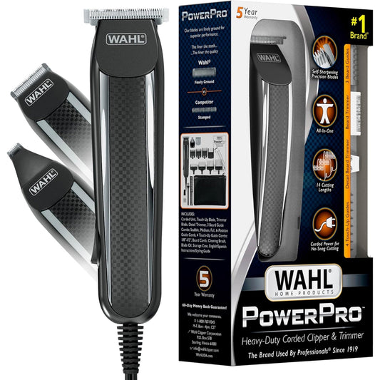 Wahl PowerPro Corded Detailer Trimmer Kit - Multi Purpose Grooming Tool - 9686-MI Balec Group