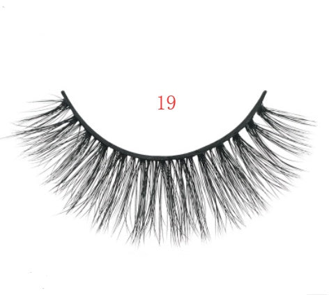3D mink eyelashes 3 pairs of natural fiber long false eyelashes Elyvora LLC