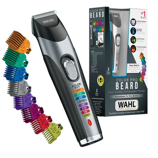 Wahl Color Pro Beard Trimmer - Cord Cordless Rechargeable Grooming Kit - 9891-100-MI Balec Group
