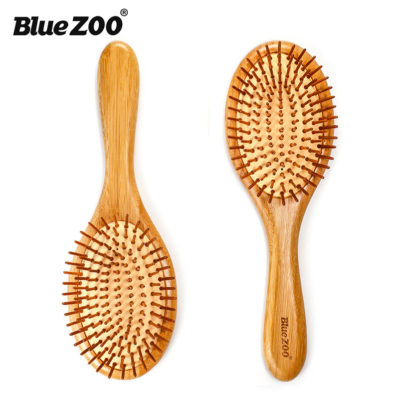 Pointed BlueZOO Massage Air Cushion Airbag Comb Bamboo Bristle Needle Comb Hairdressing Wood Comb RANOVA USA
