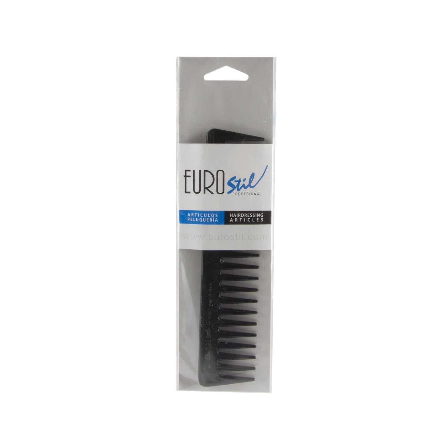 Eurostil Professional Spanish Hair Comb 455 - Detangling and Styling for Long or Tangled Hair Beauty Care Bag