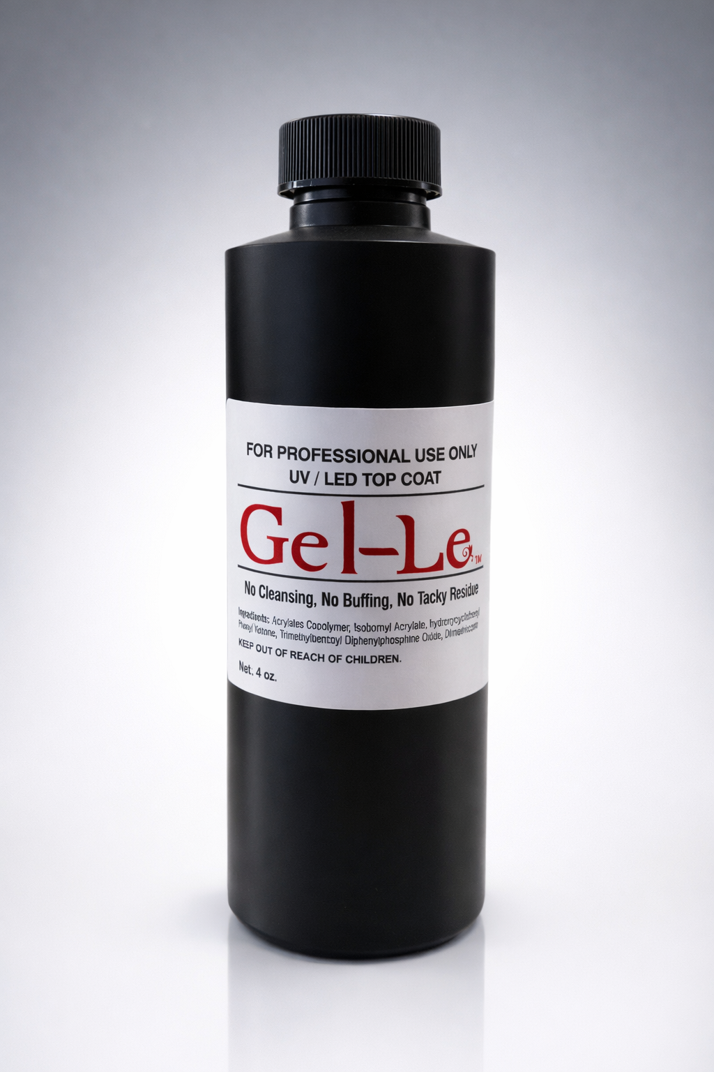 Gel-Le - Non-Cleansing Top Coat .5oz(Gel) Queen Nails & Beauty Supplies