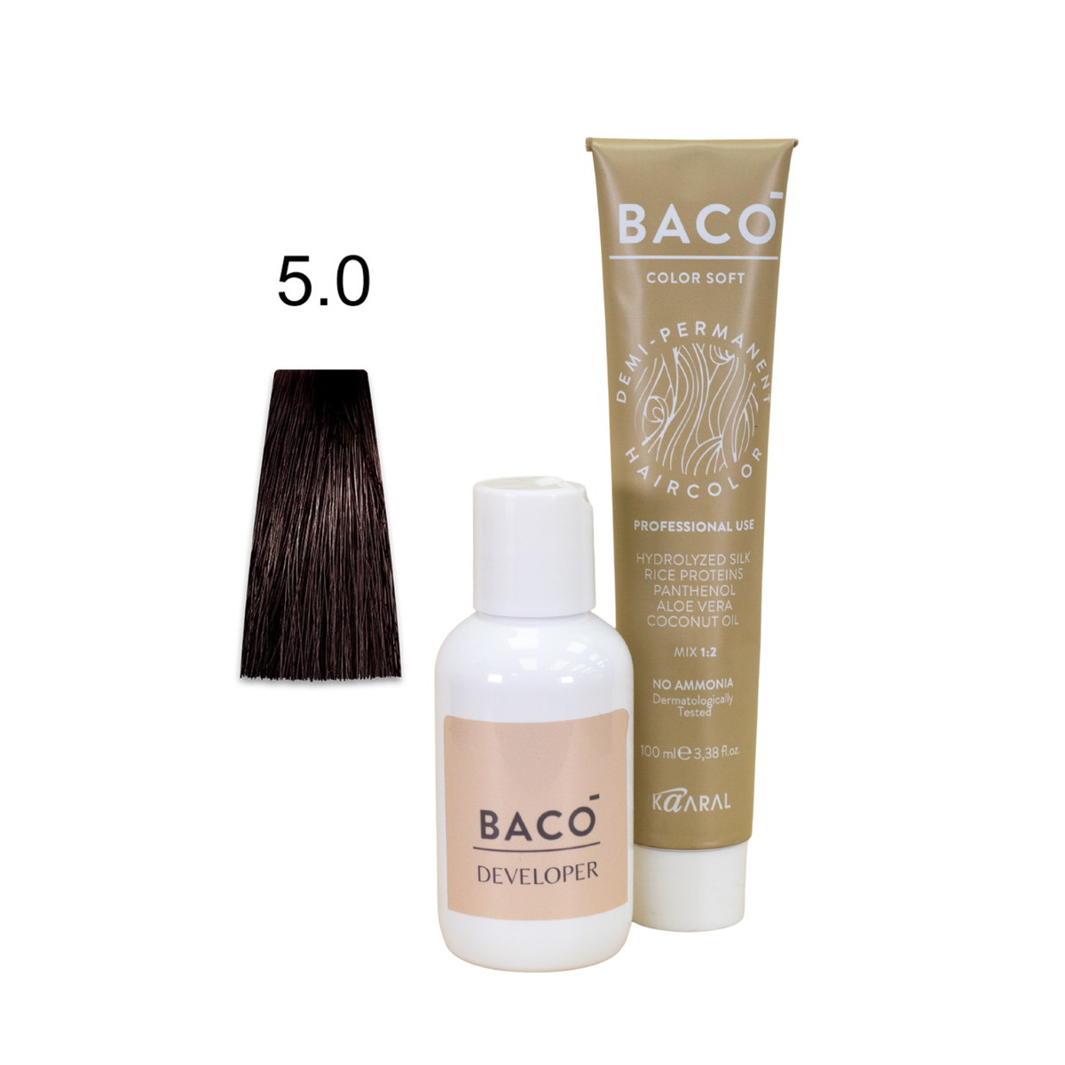 BACO Color & Developer Duo LV 5 Light Brown Hairs Talent's E-Shop